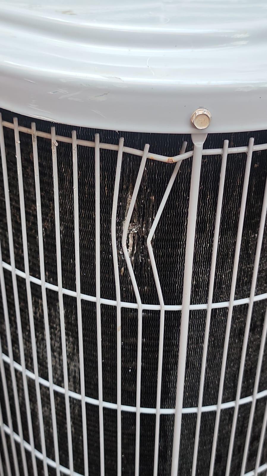 Outdoor Units - damaged hvac coil repair houston tx